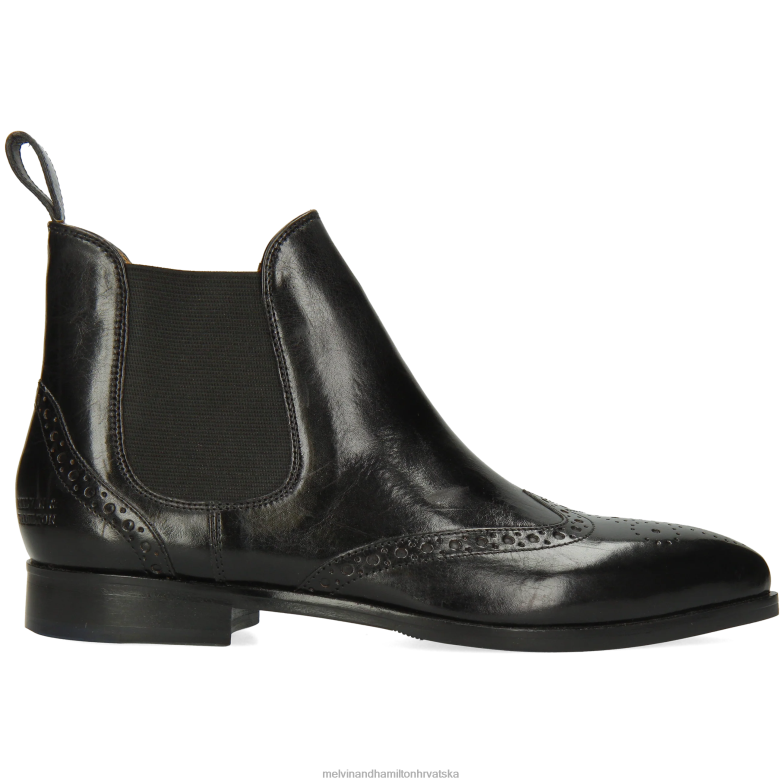 jessy 4 žene Melvin & Hamilton crno 22DJH1105 gležnjače