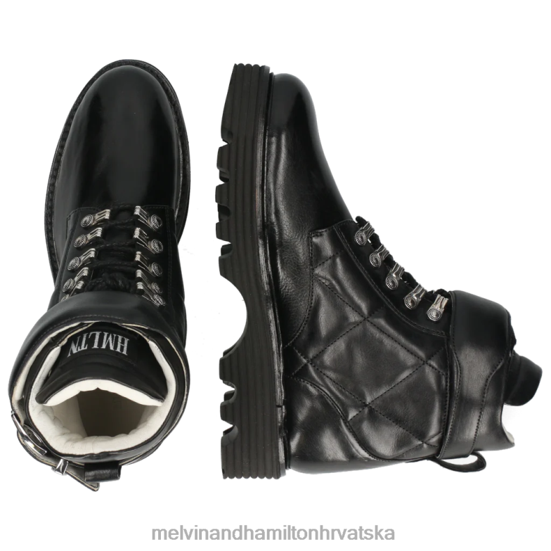 leonie 11 žene Melvin & Hamilton crno 22DJH1063 gležnjače