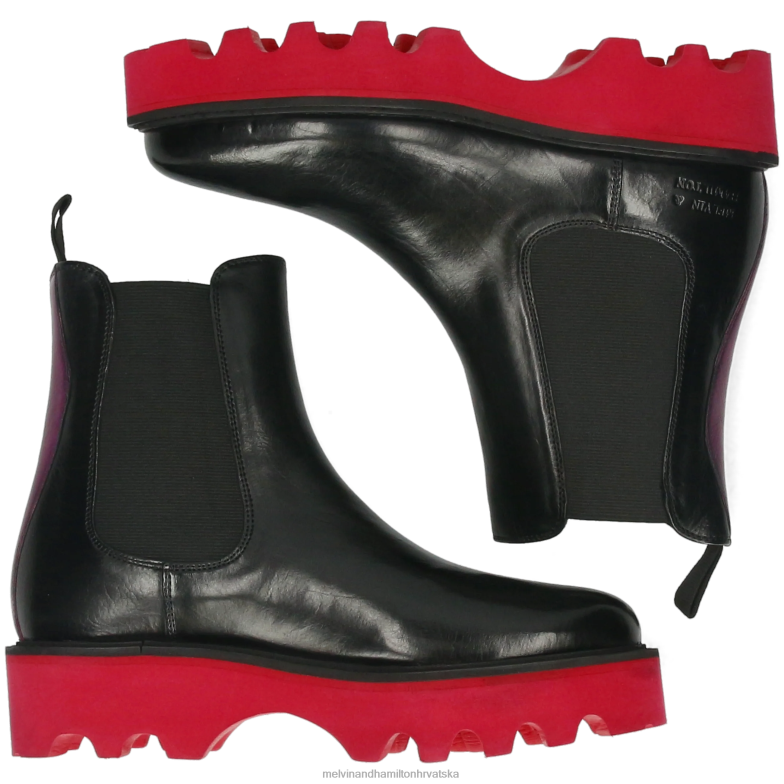 leonie 5 žene Melvin & Hamilton crno 22DJH897 gležnjače