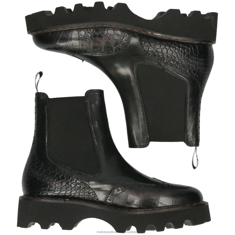 megan 37 žene Melvin & Hamilton crno 22DJH911 gležnjače