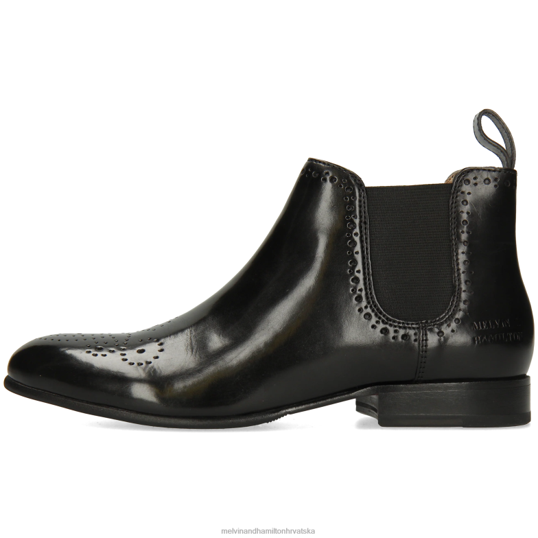 sali 16 žene Melvin & Hamilton crno 22DJH784 gležnjače