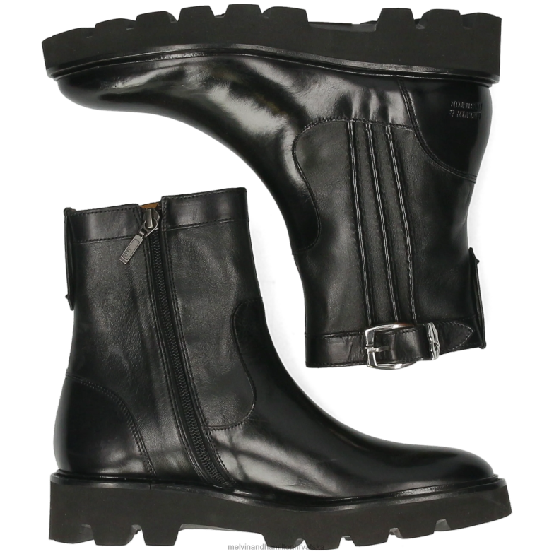 sali 85 žene Melvin & Hamilton crno 22DJH849 gležnjače