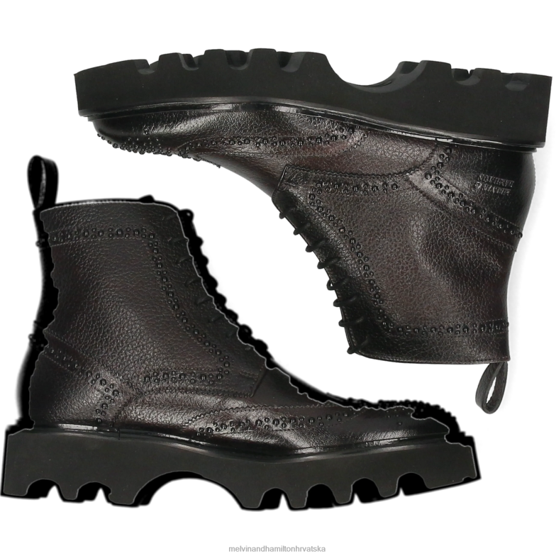 sally 120 žene Melvin & Hamilton crno 22DJH882 gležnjače