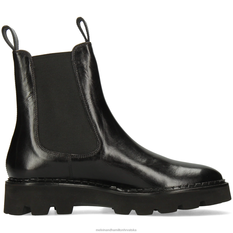 sally 186 žene Melvin & Hamilton crno 22DJH908 gležnjače