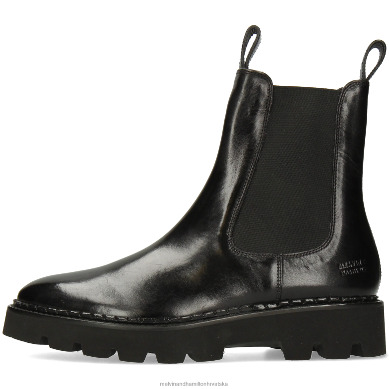 sally 186 žene Melvin & Hamilton crno 22DJH908 gležnjače