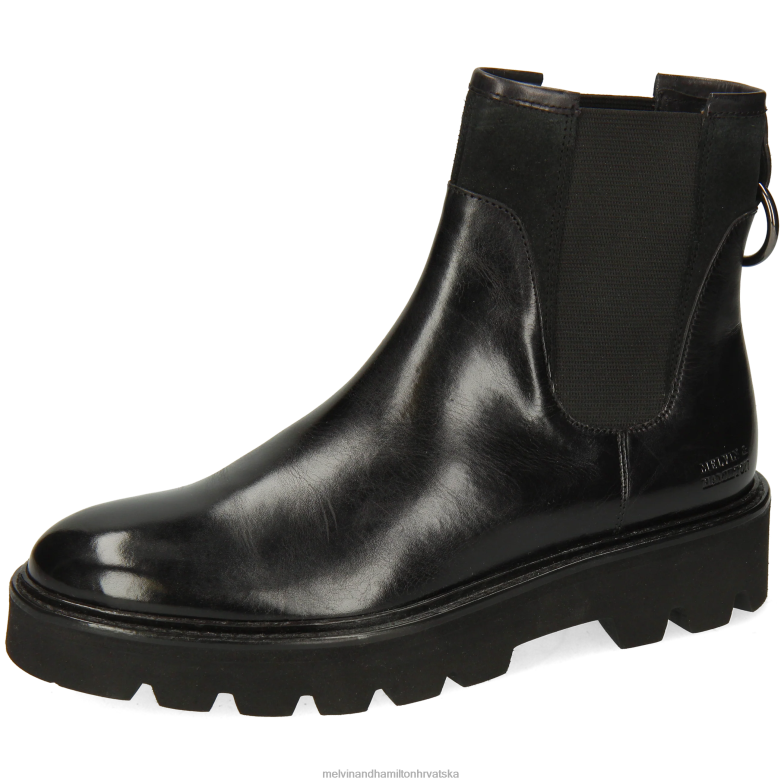 sally 187 žene Melvin & Hamilton crno 22DJH917 gležnjače