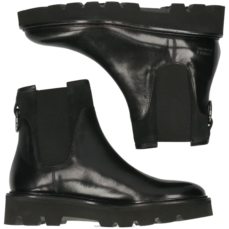 sally 187 žene Melvin & Hamilton crno 22DJH917 gležnjače