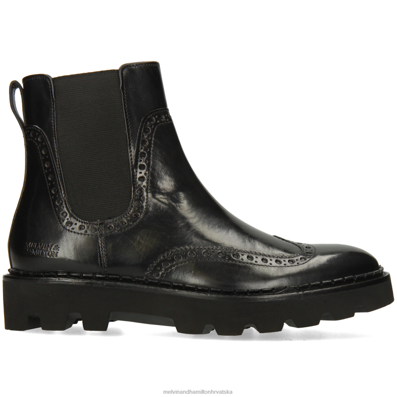 sally 192 žene Melvin & Hamilton crno 22DJH802 gležnjače