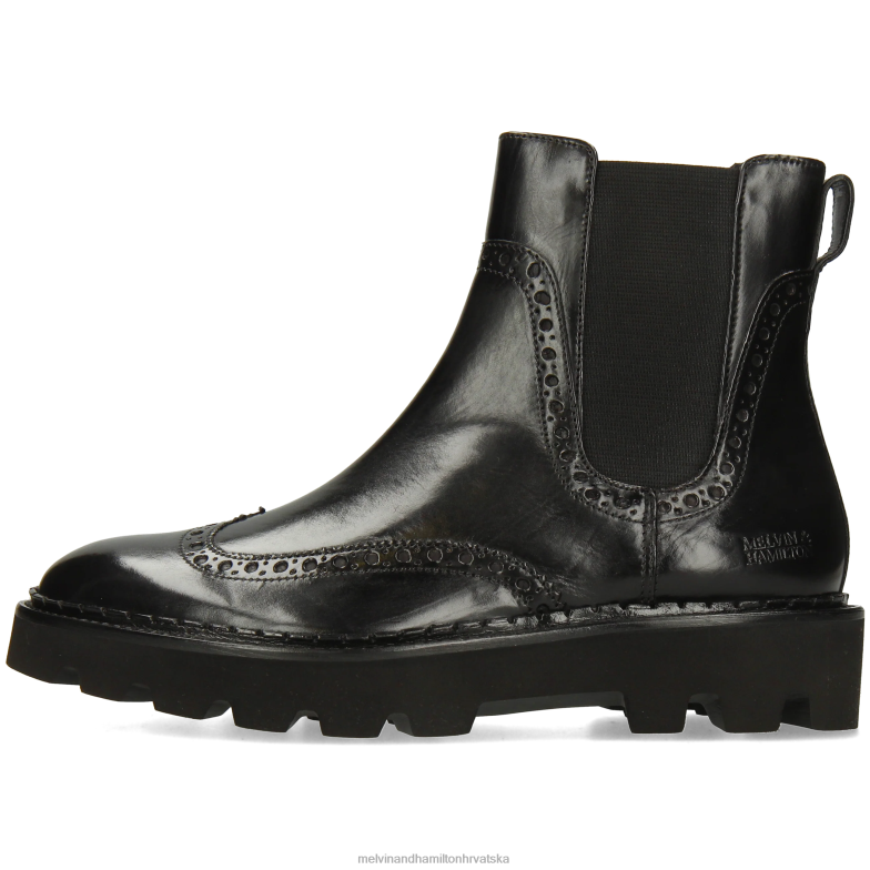 sally 192 žene Melvin & Hamilton crno 22DJH802 gležnjače