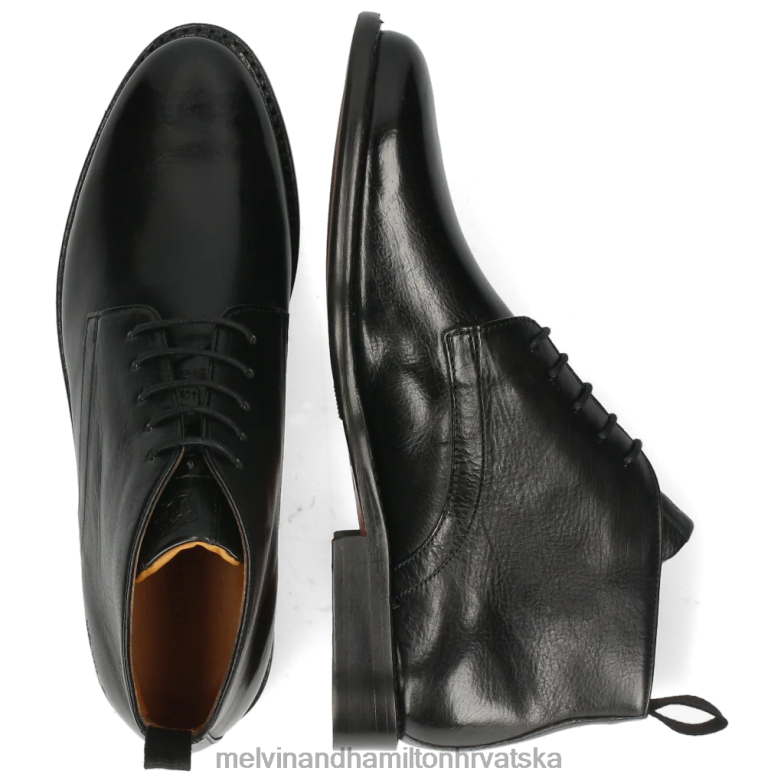 selina 28 žene Melvin & Hamilton crno 22DJH930 gležnjače