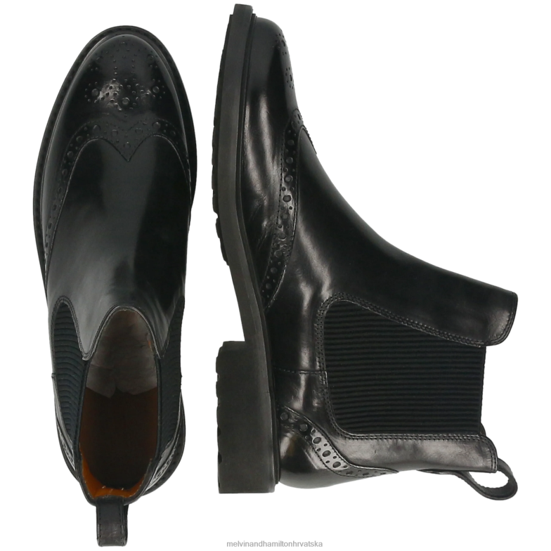 selina 29 žene Melvin & Hamilton crno 22DJH789 gležnjače