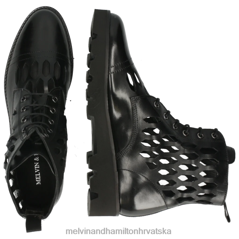 selina 51 žene Melvin & Hamilton crno 22DJH1128 gležnjače