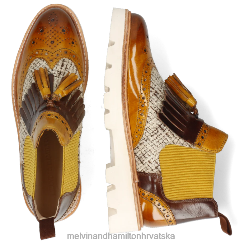 selina 5 žene Melvin & Hamilton svijetlosmeđa 22DJH1047 gležnjače