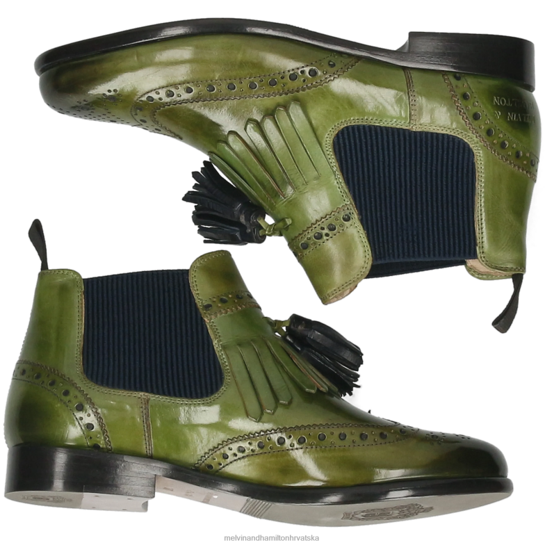 selina 5 žene Melvin & Hamilton zelena 22DJH981 gležnjače