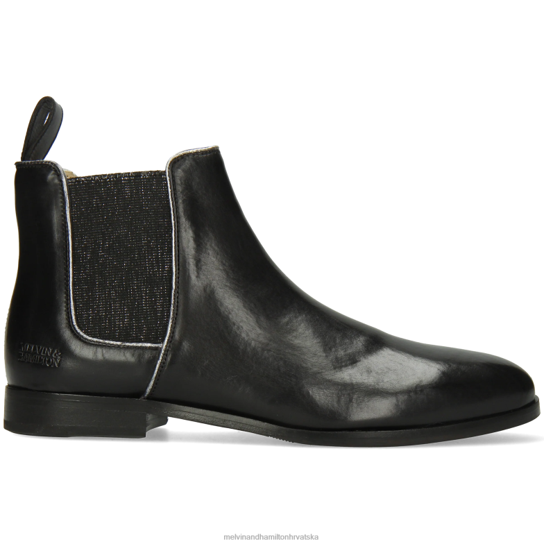 susan 70 žene Melvin & Hamilton crno 22DJH800 gležnjače