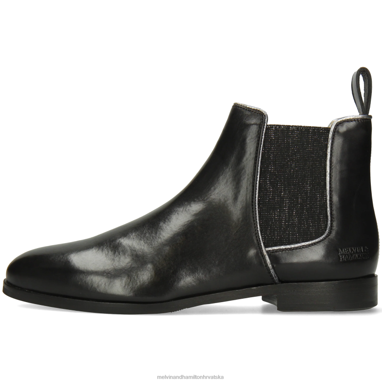 susan 70 žene Melvin & Hamilton crno 22DJH800 gležnjače