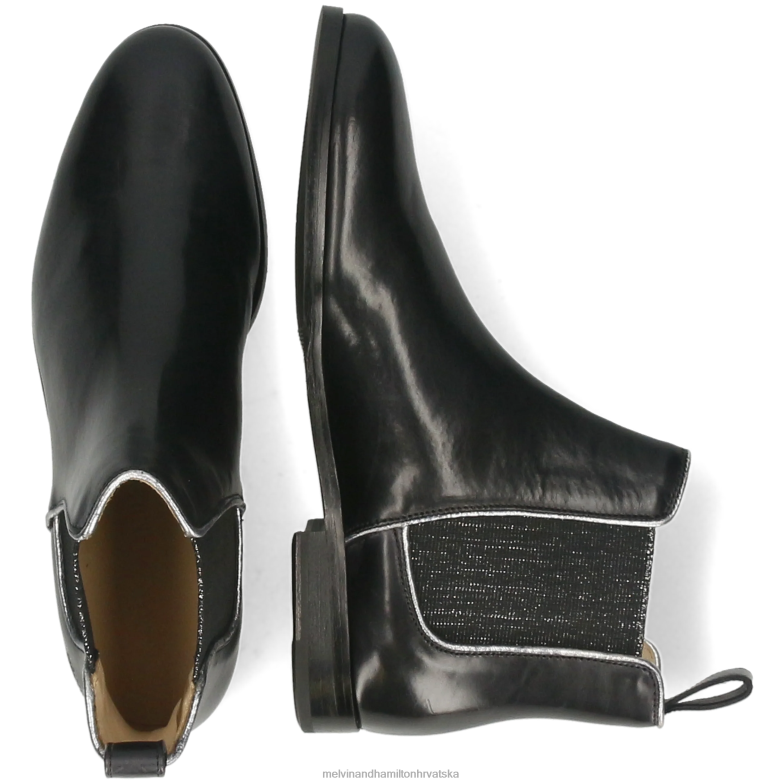 susan 70 žene Melvin & Hamilton crno 22DJH800 gležnjače