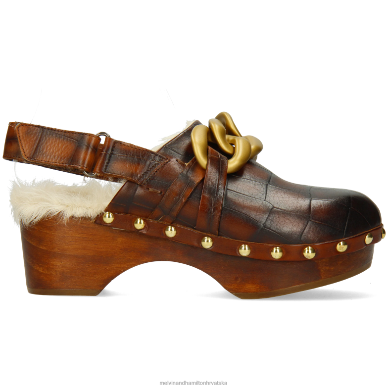 flora 1 žene Melvin & Hamilton smeđa 22DJH1990 klompe