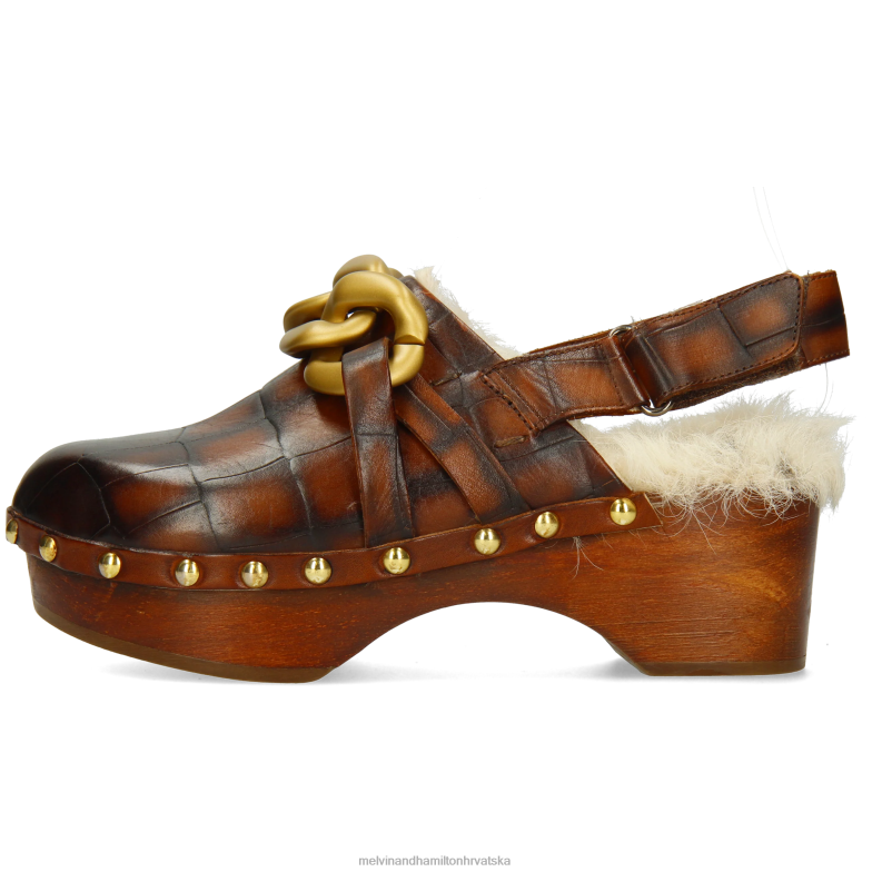 flora 1 žene Melvin & Hamilton smeđa 22DJH1990 klompe