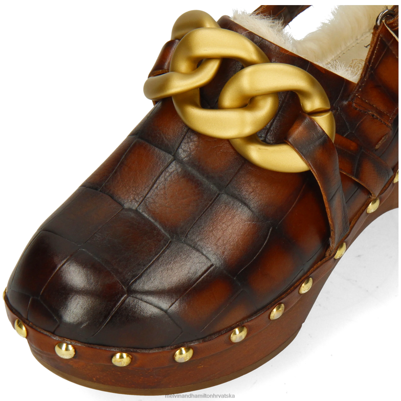 flora 1 žene Melvin & Hamilton smeđa 22DJH1990 klompe