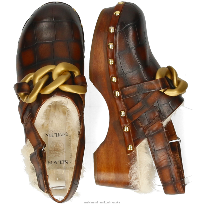 flora 1 žene Melvin & Hamilton smeđa 22DJH1990 klompe