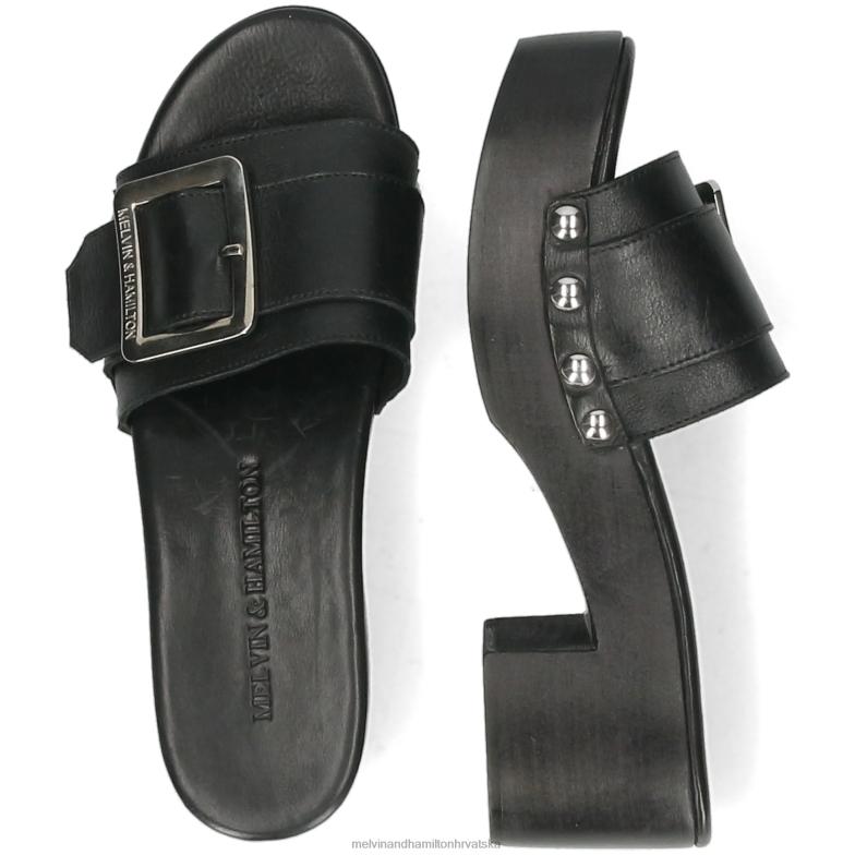 layla 1 žene Melvin & Hamilton crno 22DJH1998 klompe