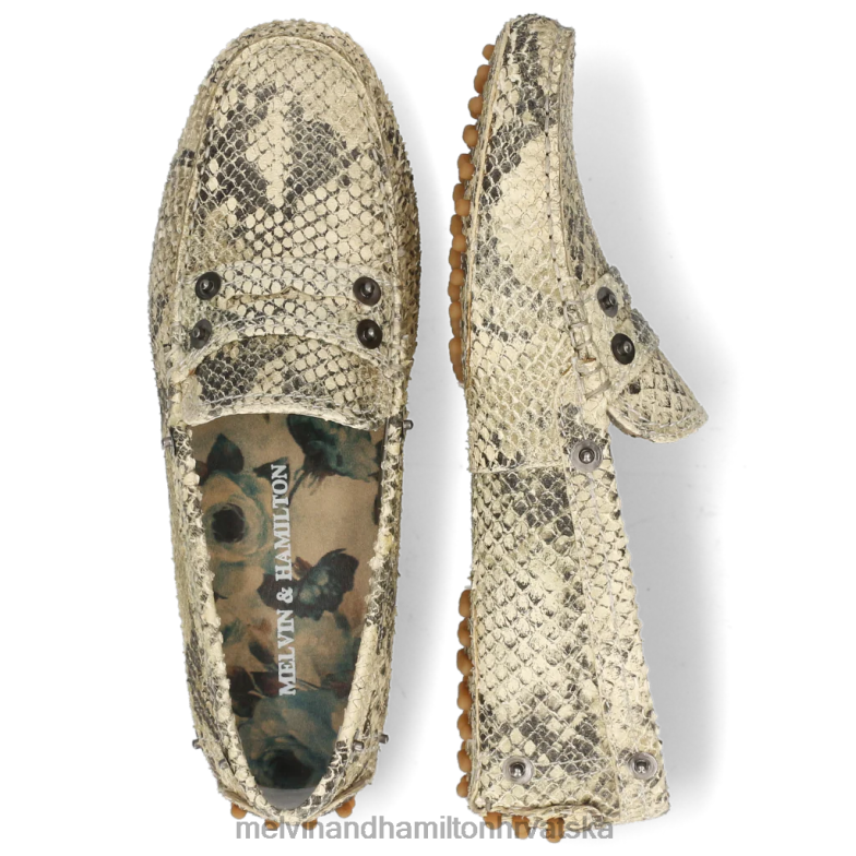 caroline 1 žene Melvin & Hamilton siva 22DJH1441 mokasinke