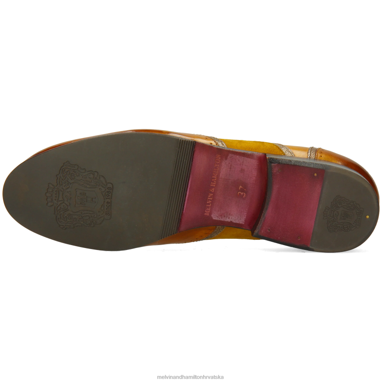 sali 38 žene Melvin & Hamilton žuta boja 22DJH1276 oksfordice