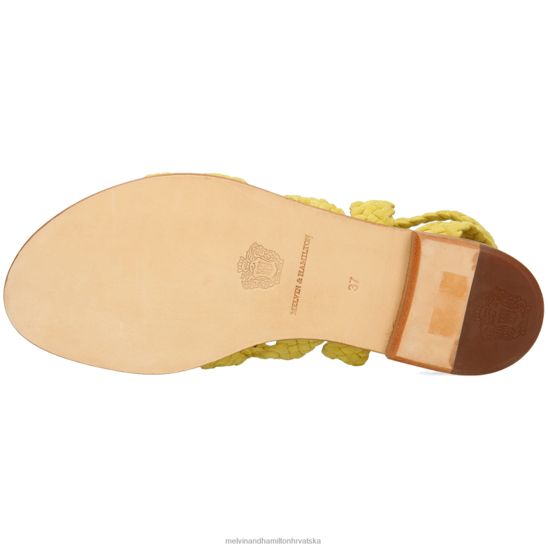 sandra 11 žene Melvin & Hamilton žuta boja 22DJH1905 sandale